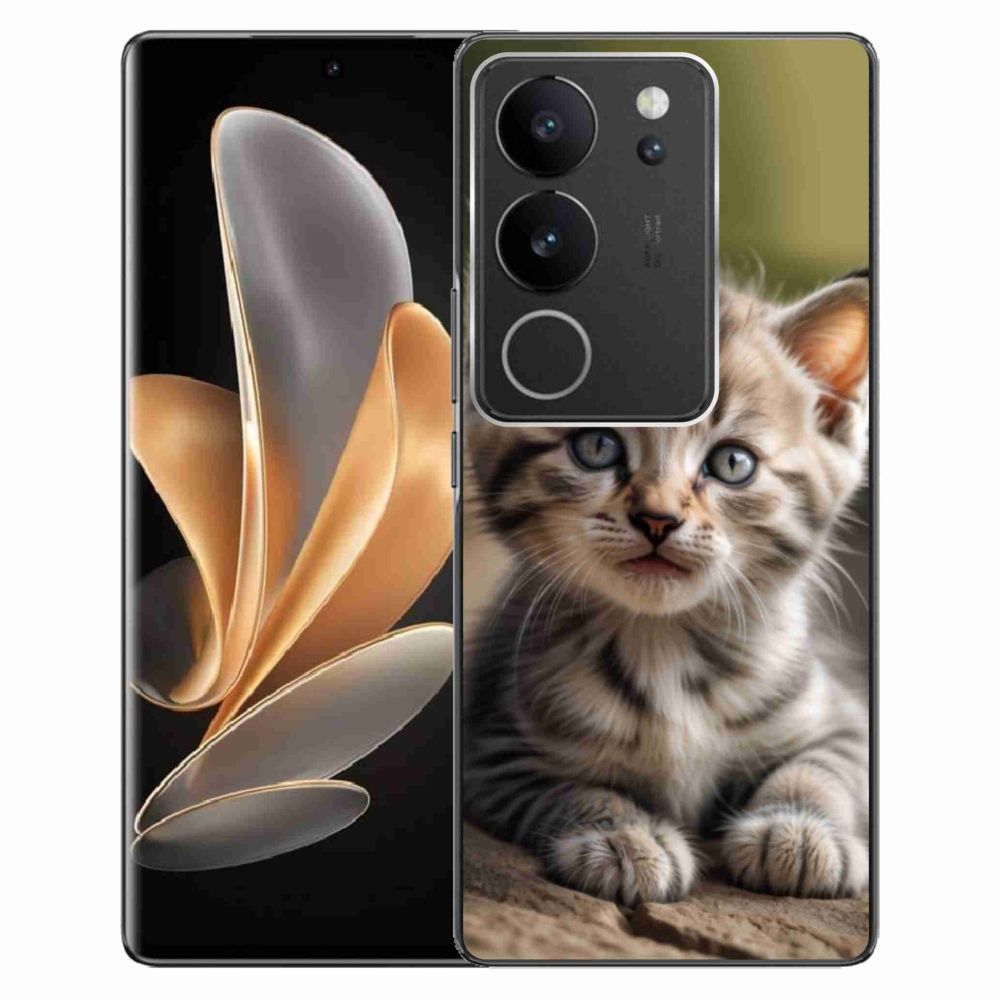 Gélový kryt mmCase na Vivo V29 5G - roztomilé mačiatko 9