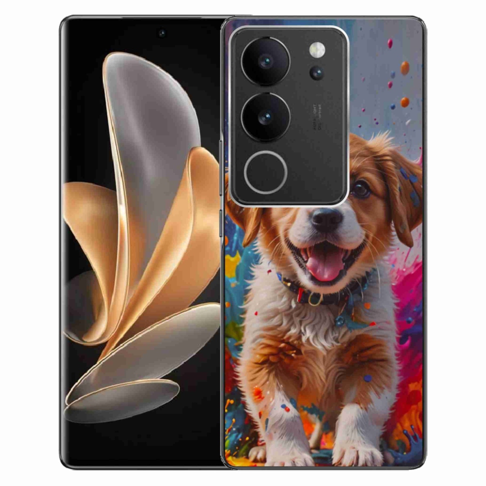 Gélový kryt mmCase na Vivo V29 5G - roztomilé šteňa 3