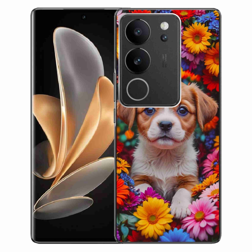Gélový kryt mmCase na Vivo V29 5G - roztomilé šteňa