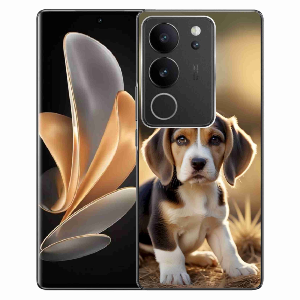 Gélový kryt mmCase na Vivo V29 5G - roztomilý bígl