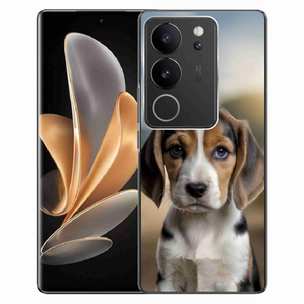 Gélový kryt mmCase na Vivo V29 5G - roztomilý bígl