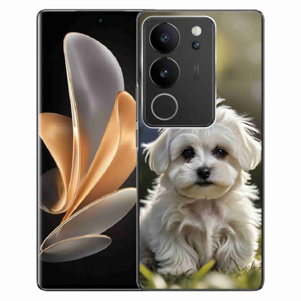 Gélový kryt mmCase na Vivo V29 5G - roztomilý maltézsky psík