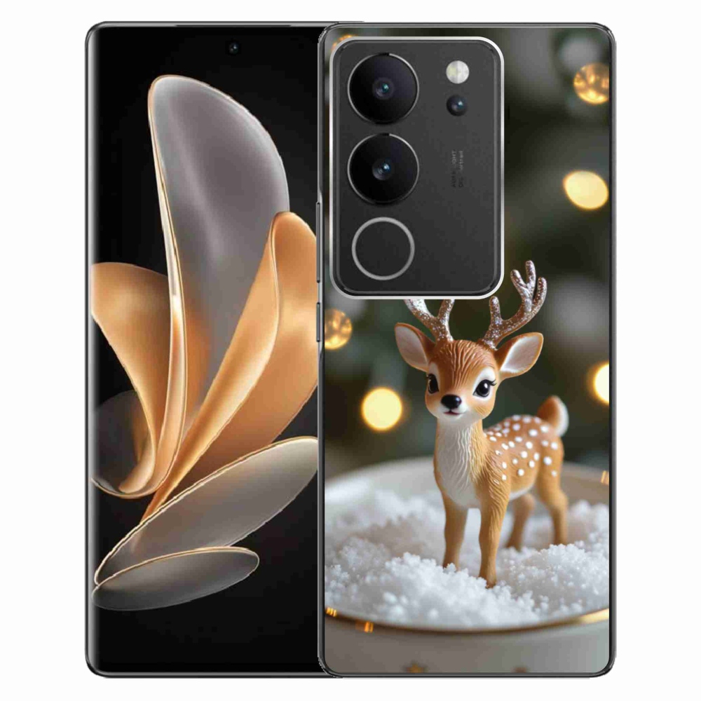 Gélový kryt mmCase na Vivo V29 5G - roztomilý vianočný jeleň