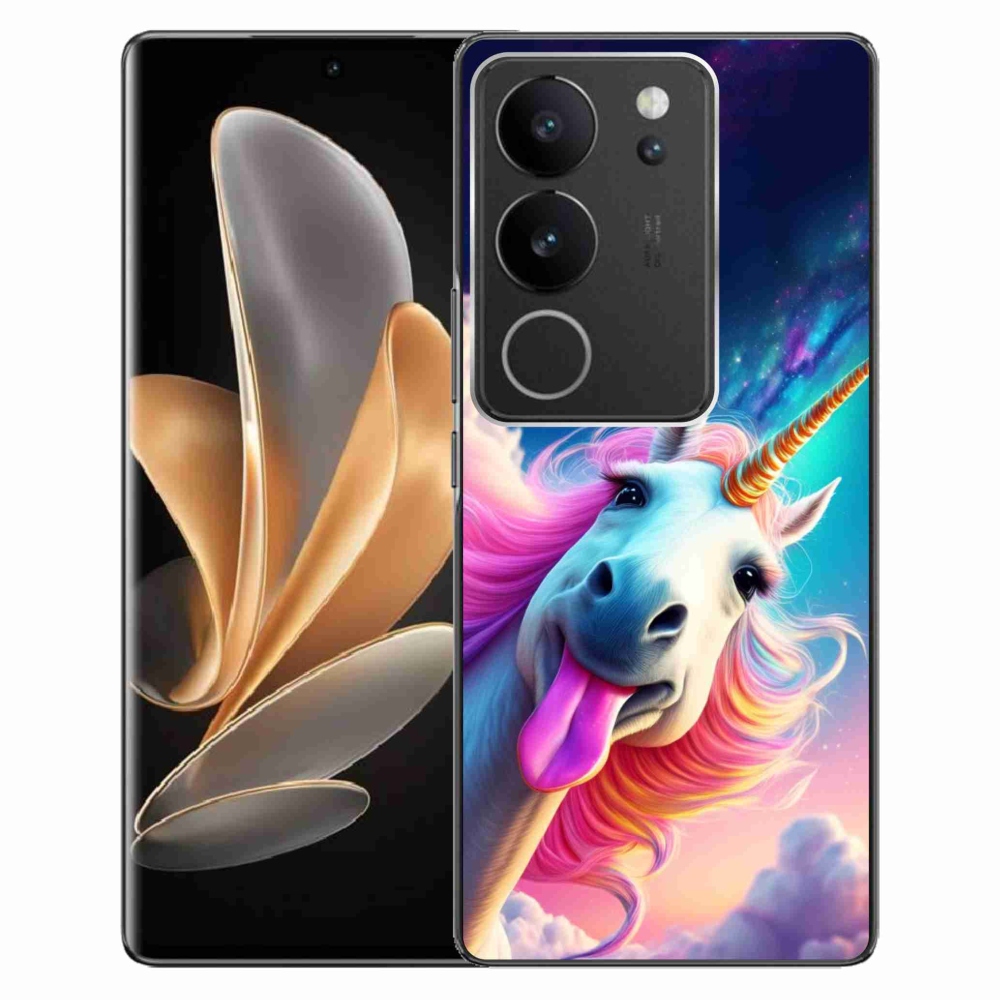 Gélový kryt mmCase na Vivo V29 5G - šialený jednorožec
