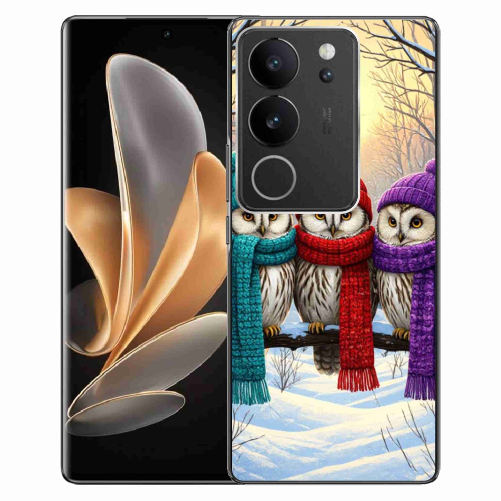 Gélový kryt mmCase na Vivo V29 5G - soví priatelia