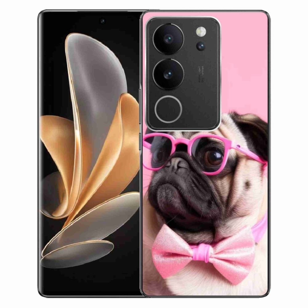Gélový kryt mmCase na Vivo V29 5G - štýlový mops