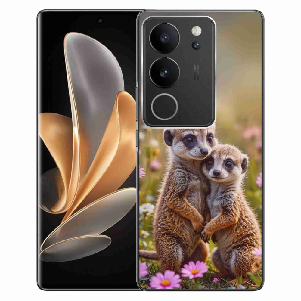 Gélový kryt mmCase na Vivo V29 5G - surikatí duo