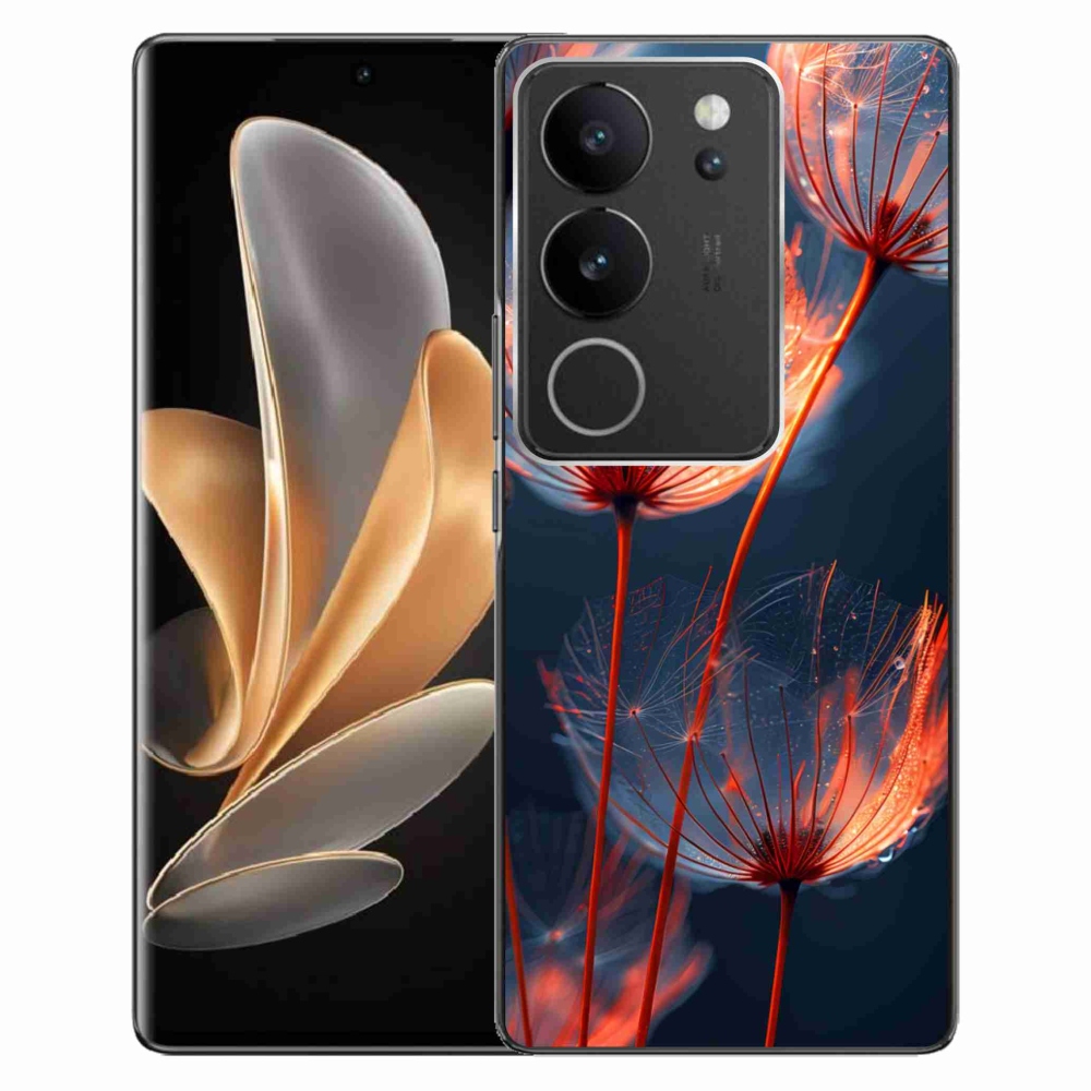 Gélový kryt mmCase na Vivo V29 5G - svetielkujúce páperie