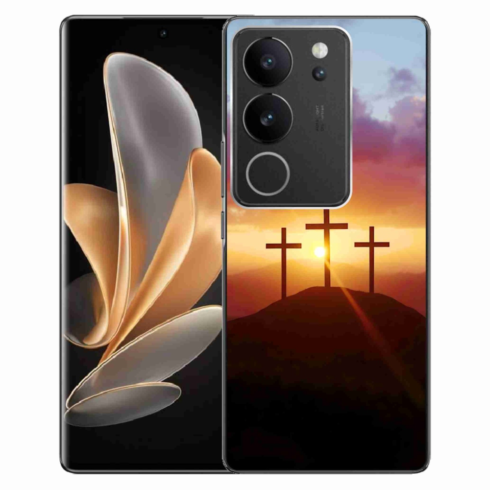 Gélový kryt mmCase na Vivo V29 5G - tri kríža