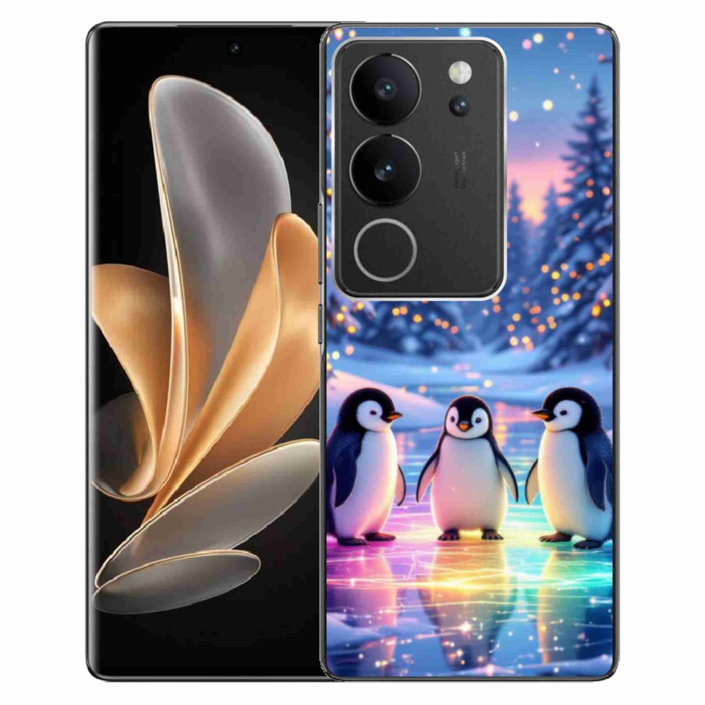 Gélový kryt mmCase na Vivo V29 5G - tučniaky