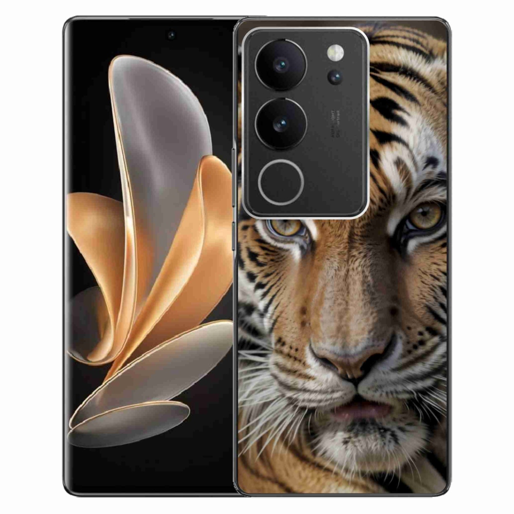 Gélový kryt mmCase na Vivo V29 5G - tigrie pohľad
