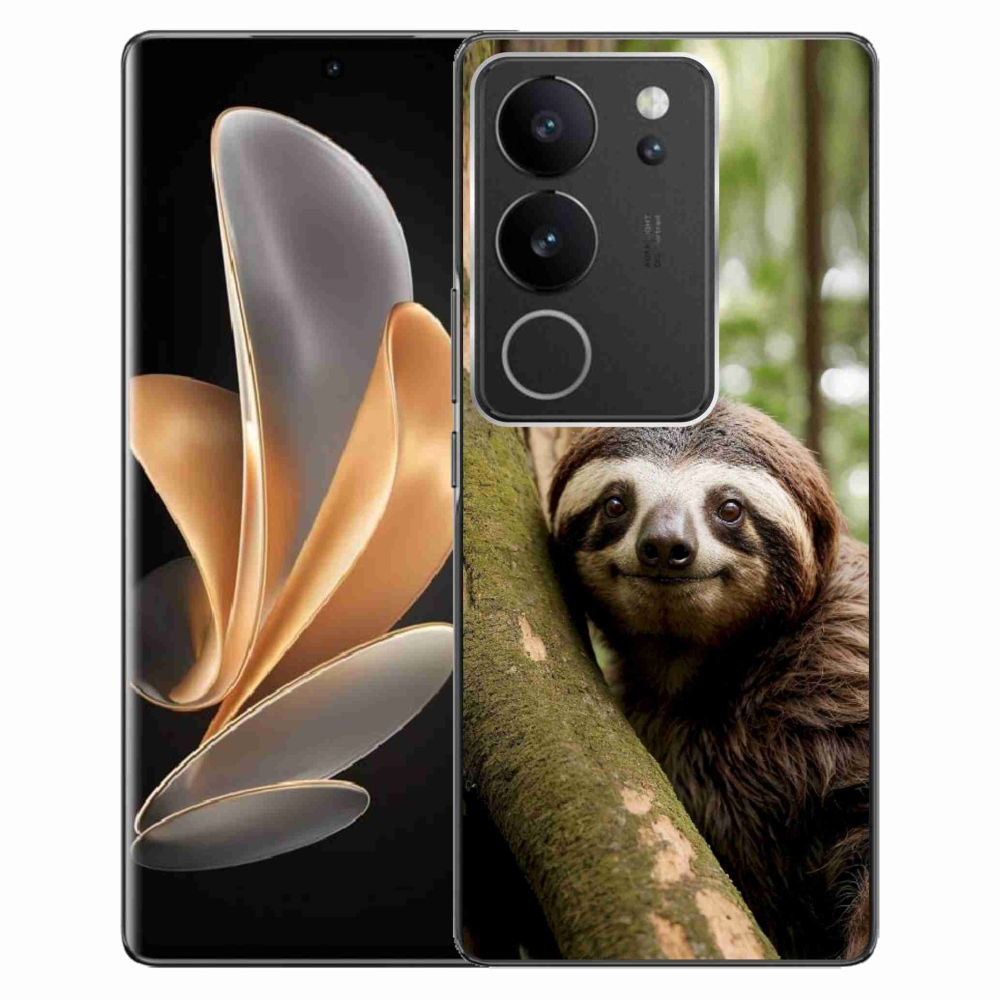 Gélový kryt mmCase na Vivo V29 5G - usmievavý leňochod