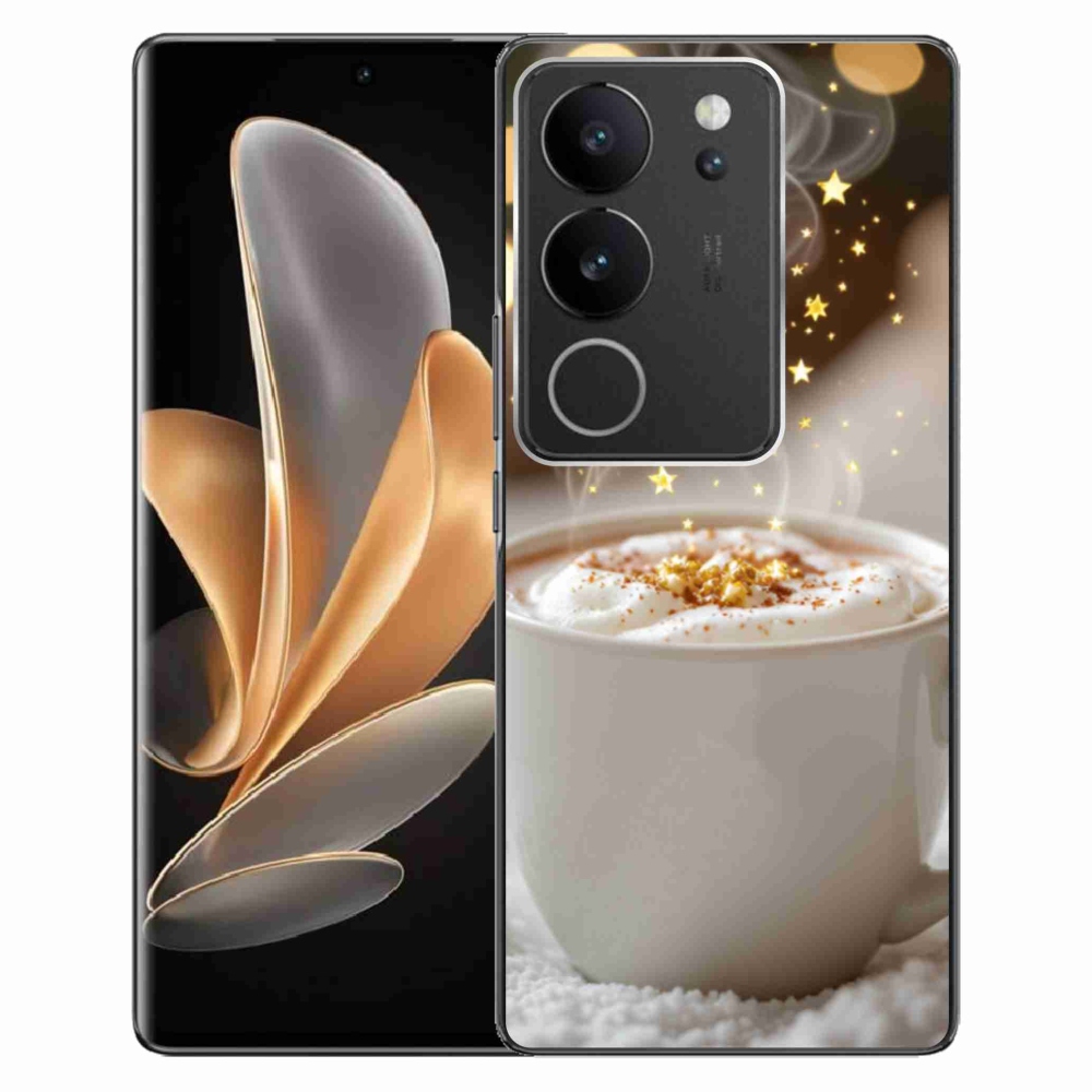 Gélový kryt mmCase na Vivo V29 5G - vianočný horúci nápoj