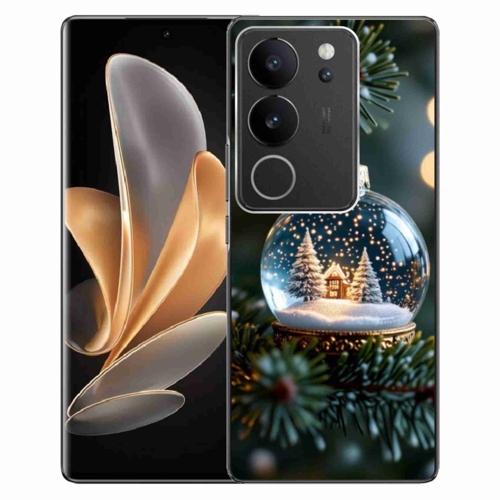 Gélový kryt mmCase na Vivo V29 5G - vianočné gule 2