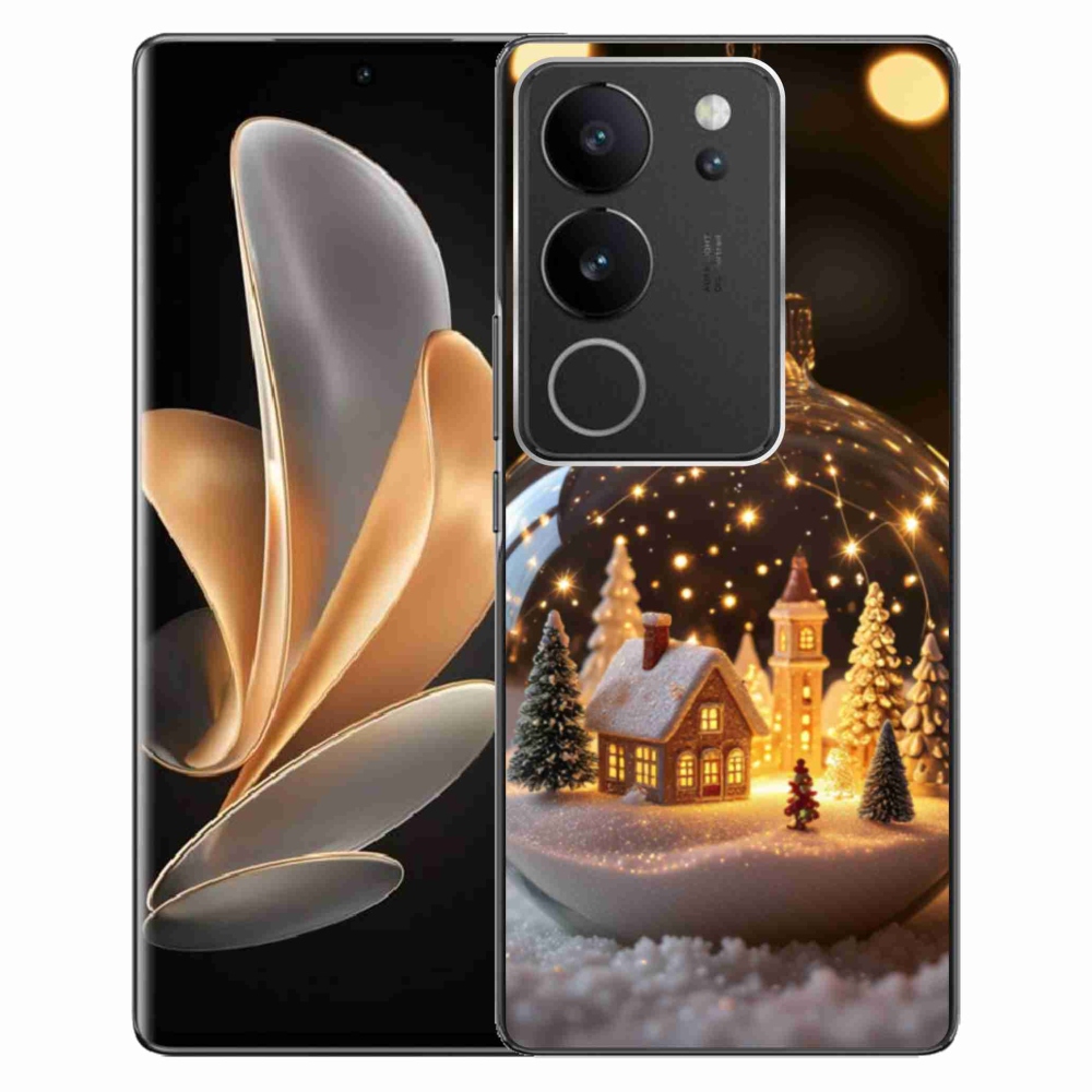 Gélový kryt mmCase na Vivo V29 5G - vianočné gule 3