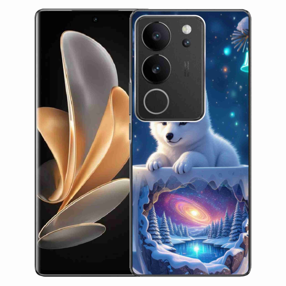 Gélový kryt mmCase na Vivo V29 5G - vianočné šteňa