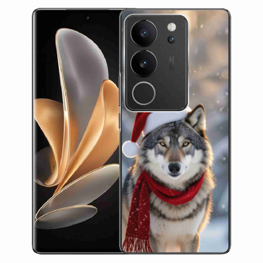 Gélový kryt mmCase na Vivo V29 5G - vianočný vlk