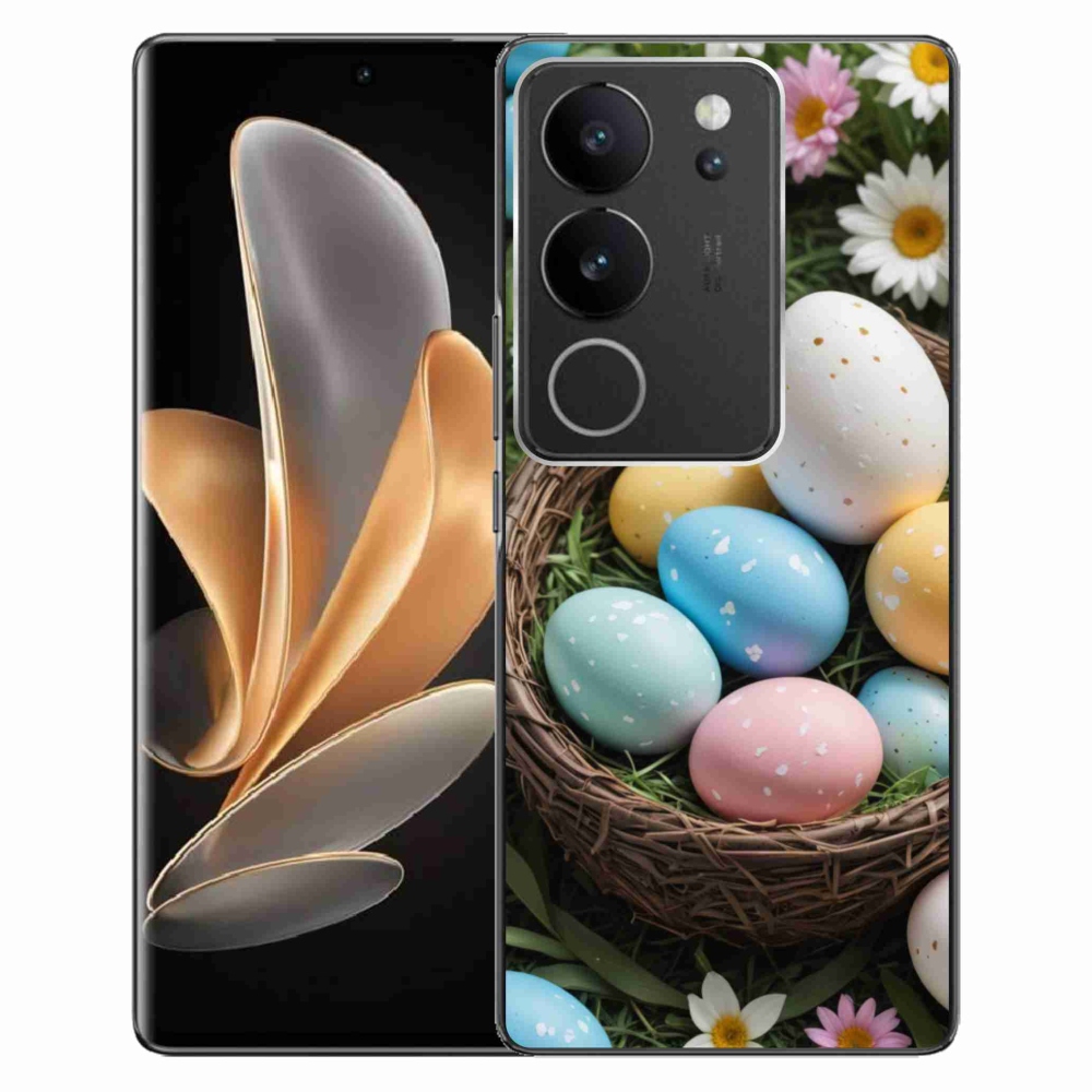 Gélový kryt mmCase na Vivo V29 5G - veľkonočné vajíčka 2