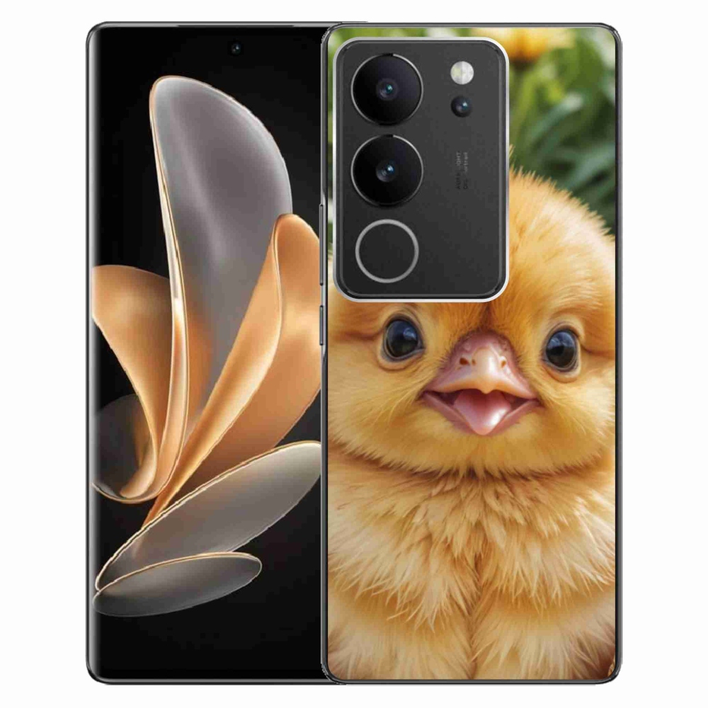 Gélový kryt mmCase na Vivo V29 5G - veselé kuriatko