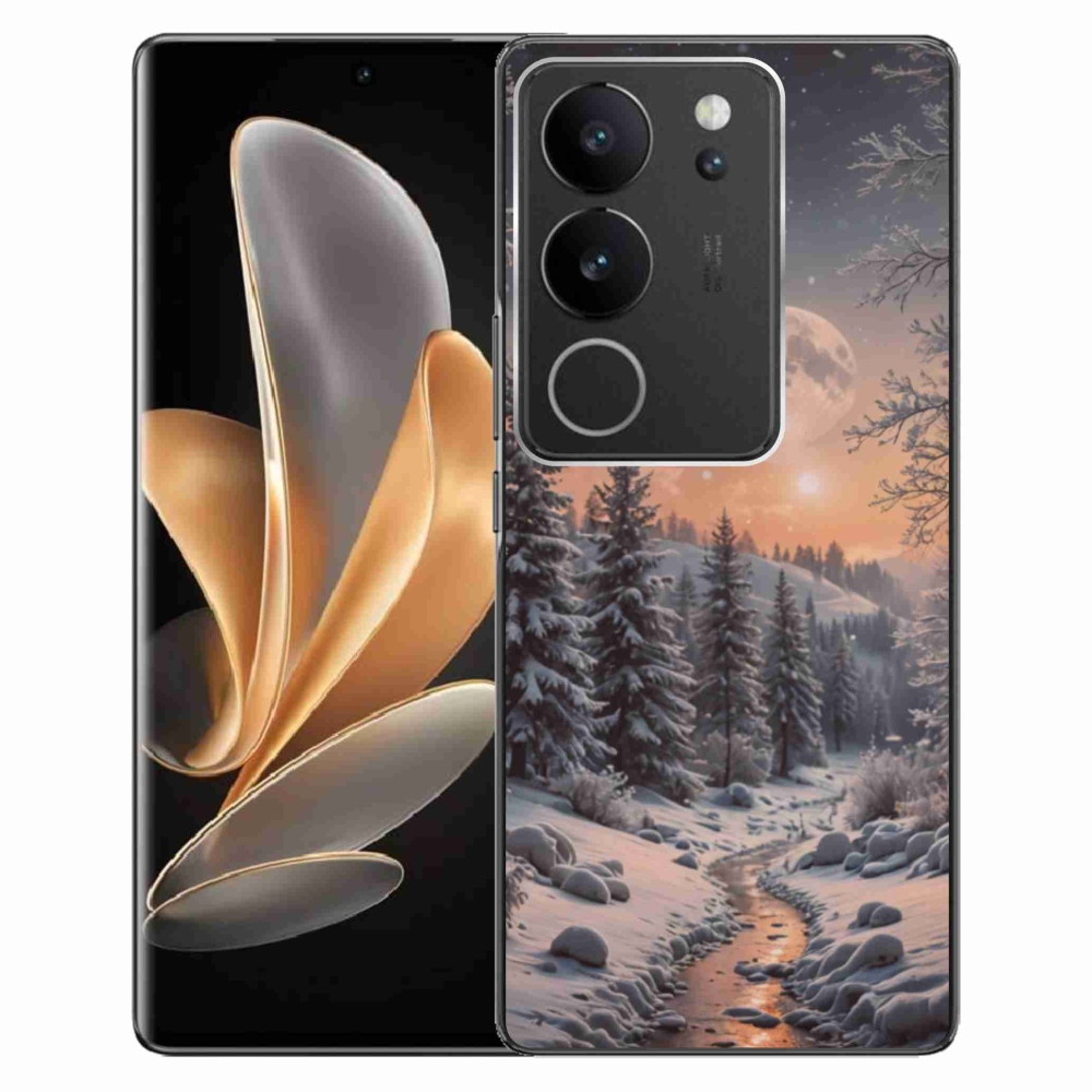 Gélový kryt mmCase na Vivo V29 5G - zimná krajina 2