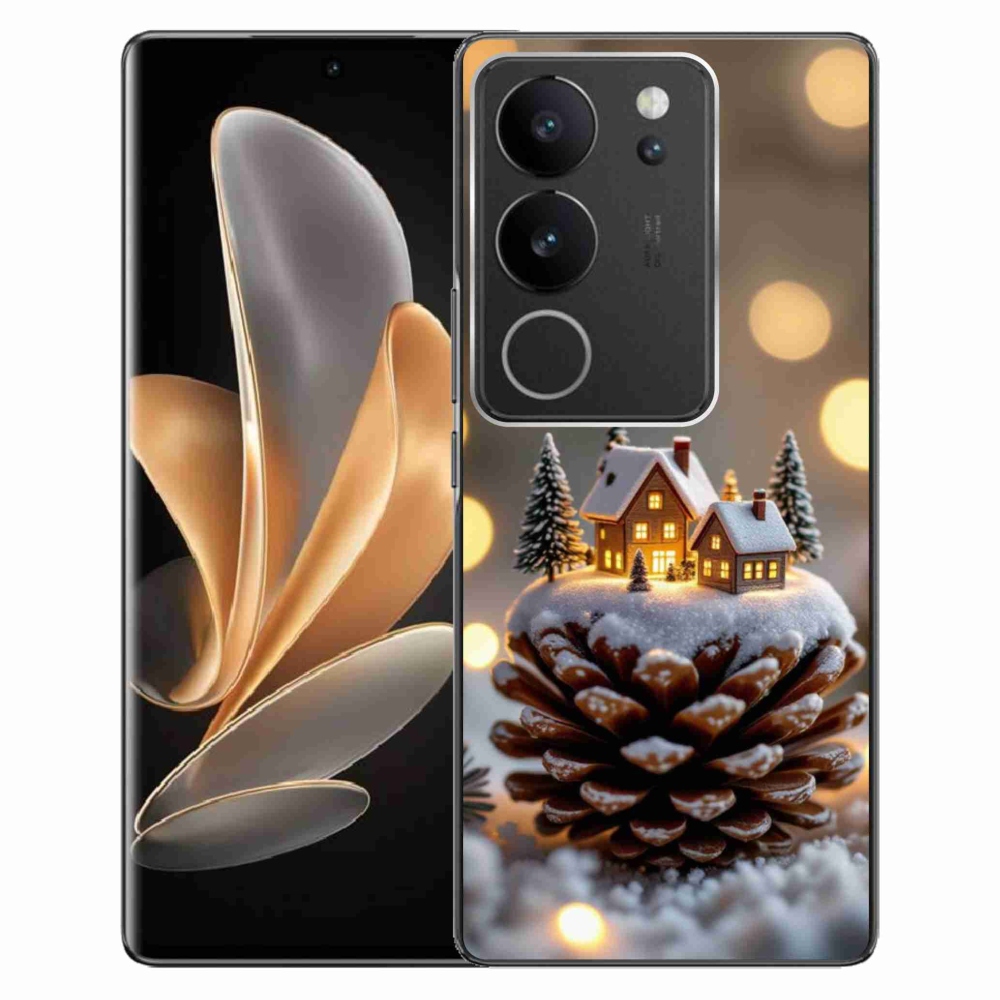 Gélový kryt mmCase na Vivo V29 5G - zimná dedinka