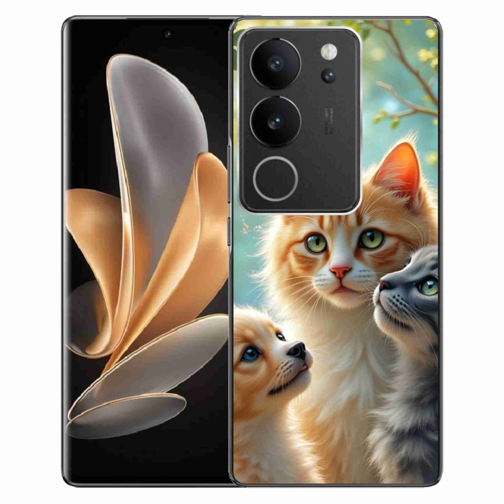 Gélový kryt mmCase na Vivo V29 5G - zvieracie priateľstvo 2