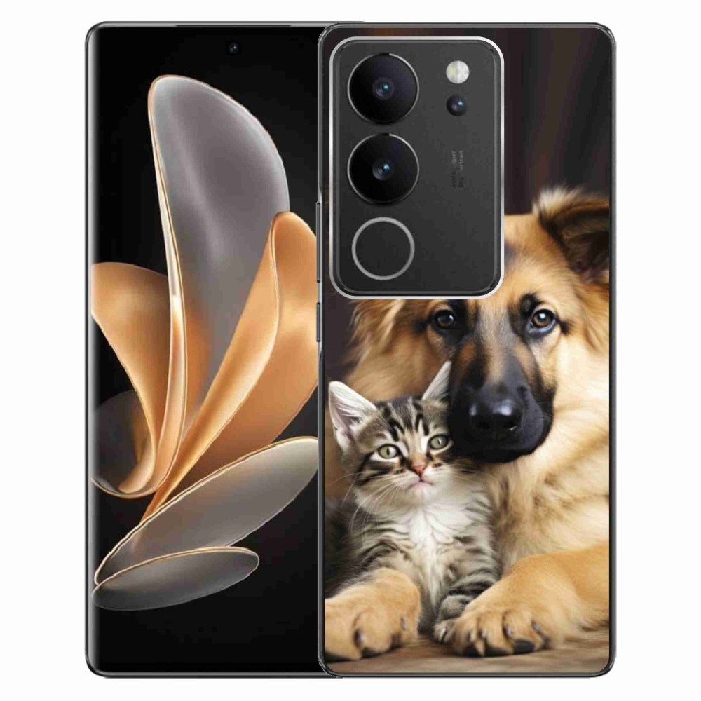 Gélový kryt mmCase na Vivo V29 5G - zvieracie priateľstvo