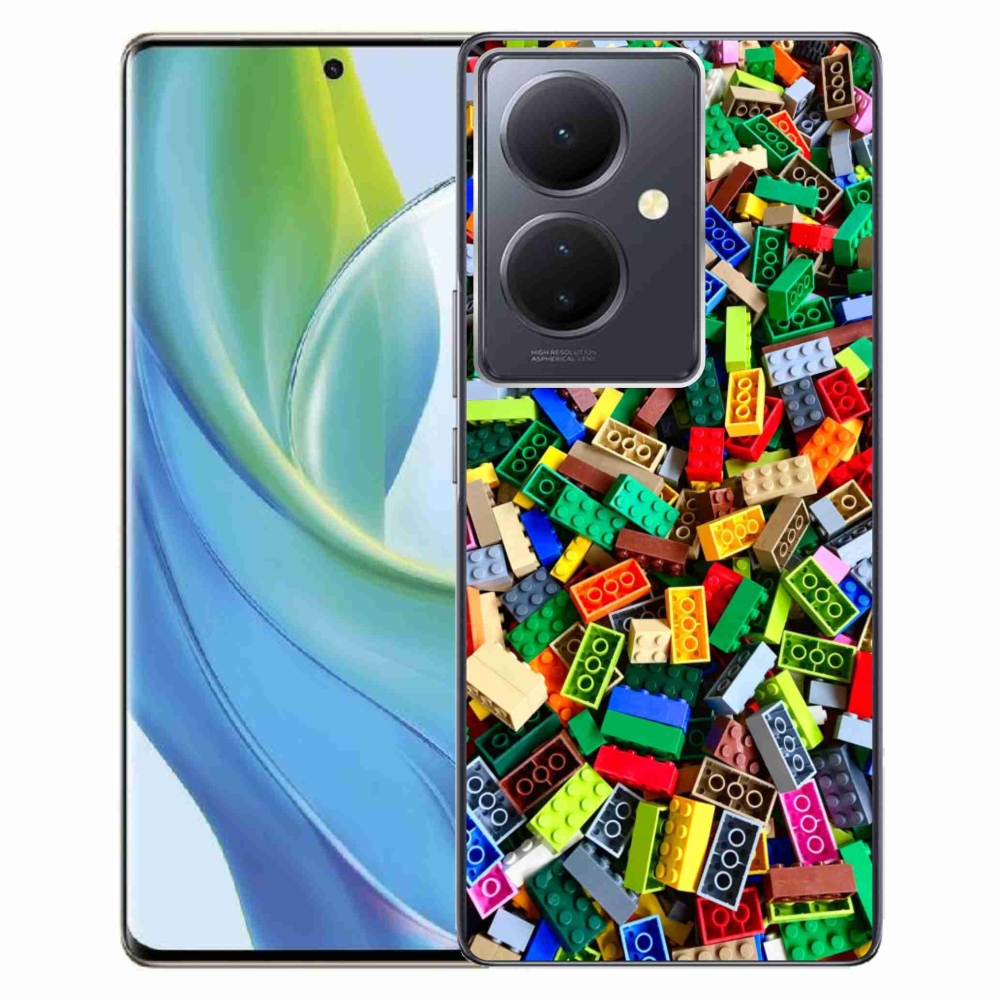 Gélový kryt mmCase na Vivo V29 Lite 5G - farebné stavebné kocky