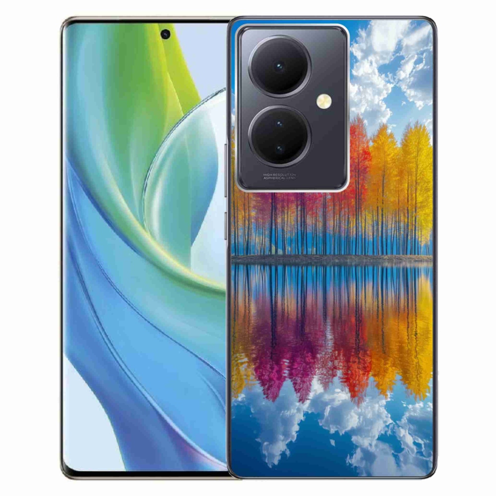 Gélový kryt mmCase na Vivo V29 Lite 5G - farebné stromy