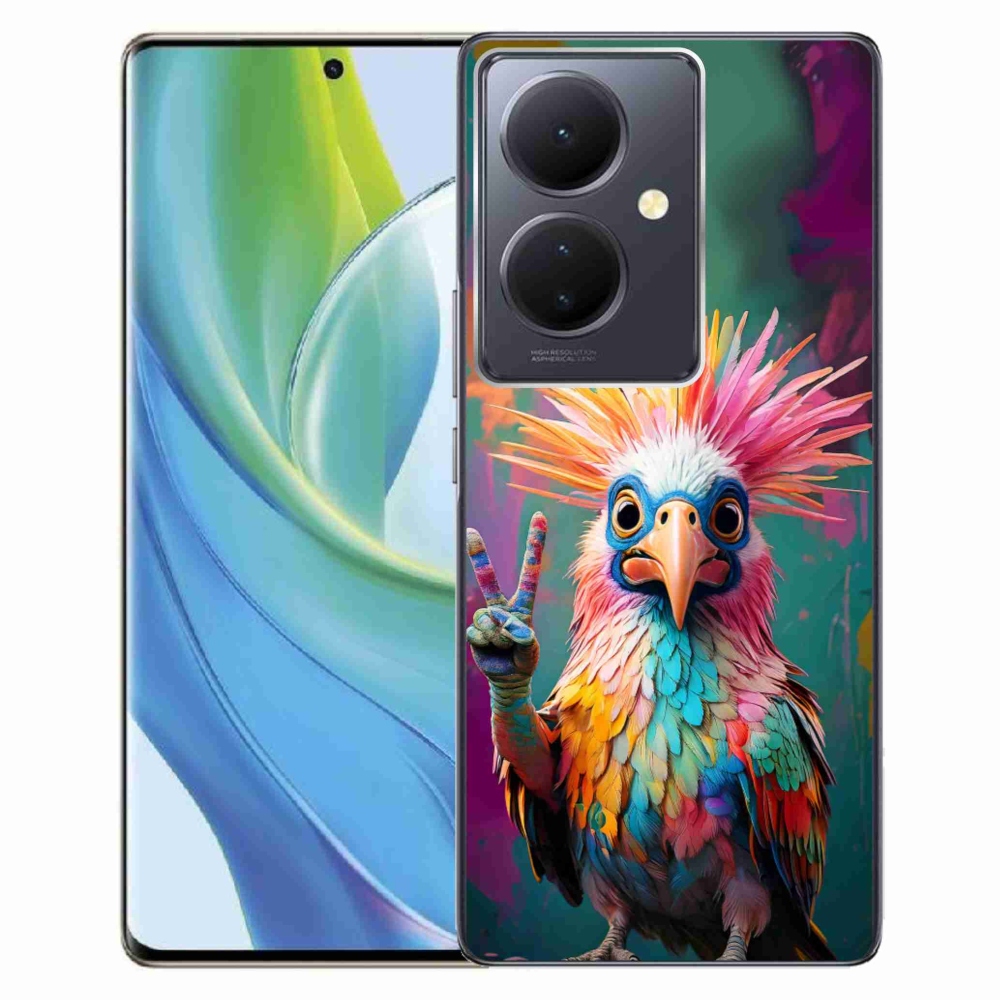 Gélový kryt mmCase na Vivo V29 Lite 5G - farebný rebel