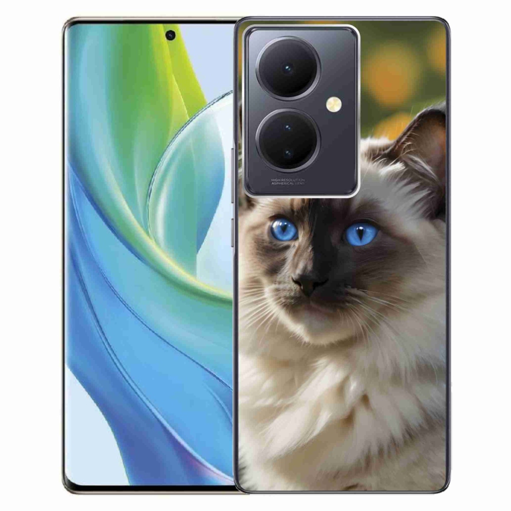 Gélový kryt mmCase na Vivo V29 Lite 5G - biely ragdoll