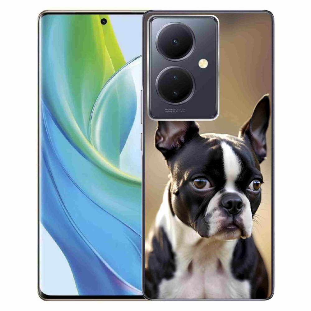 Gélový kryt mmCase na Vivo V29 Lite 5G - bostonský teriér