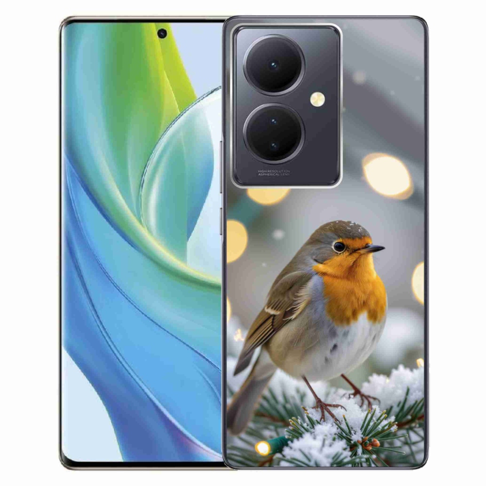 Gélový kryt mmCase na Vivo V29 Lite 5G - červienka v zime