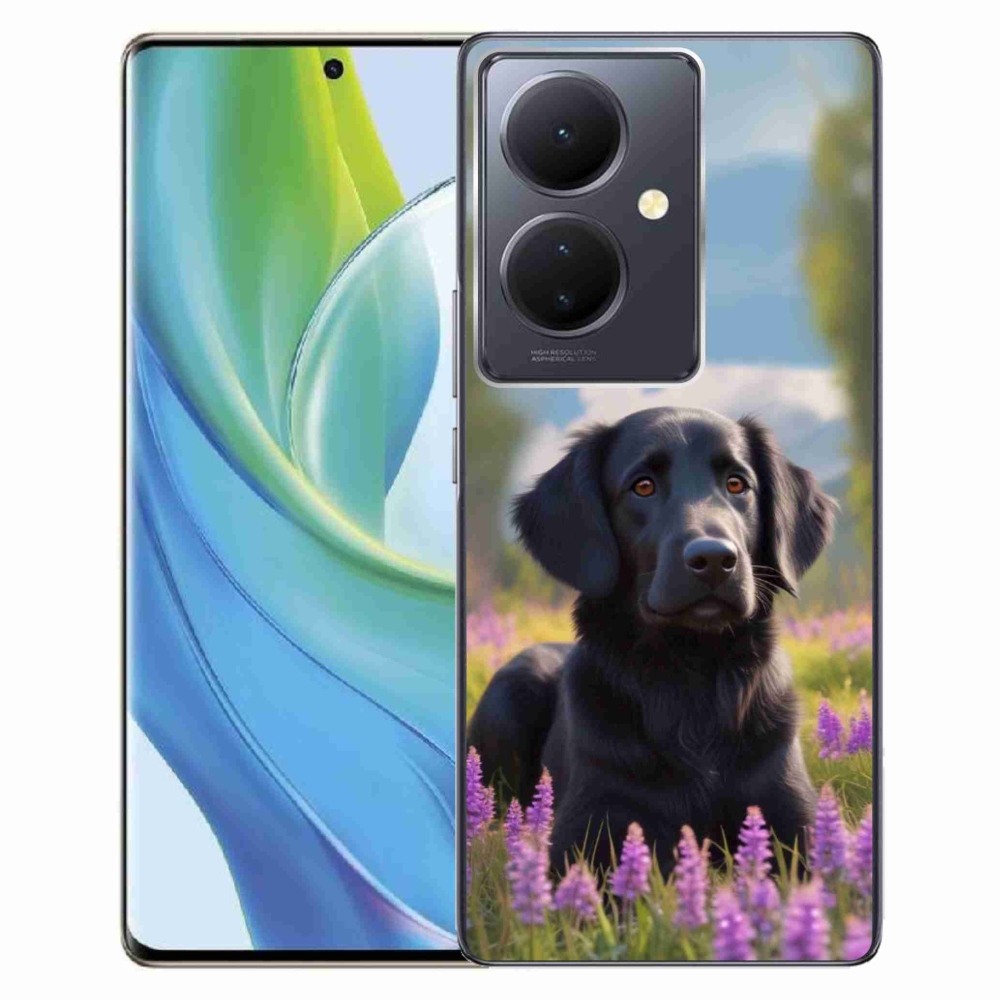 Gélový kryt mmCase na Vivo V29 Lite 5G - elegantný čierny retriever