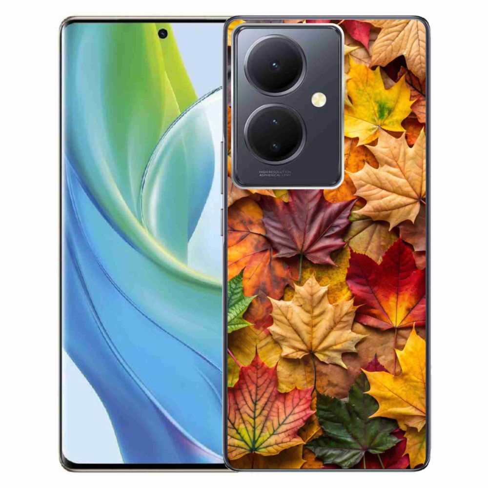 Gélový kryt mmCase na Vivo V29 Lite 5G - javorové listy 2