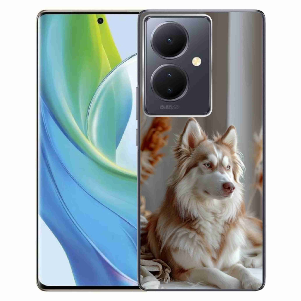 Gélový kryt mmCase na Vivo V29 Lite 5G - pokojný sibírsky husky