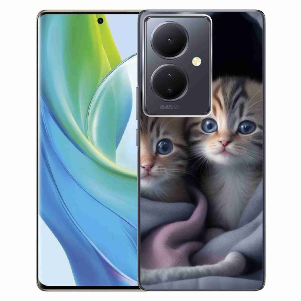 Gélový kryt mmCase na Vivo V29 Lite 5G - mačacie duo 2