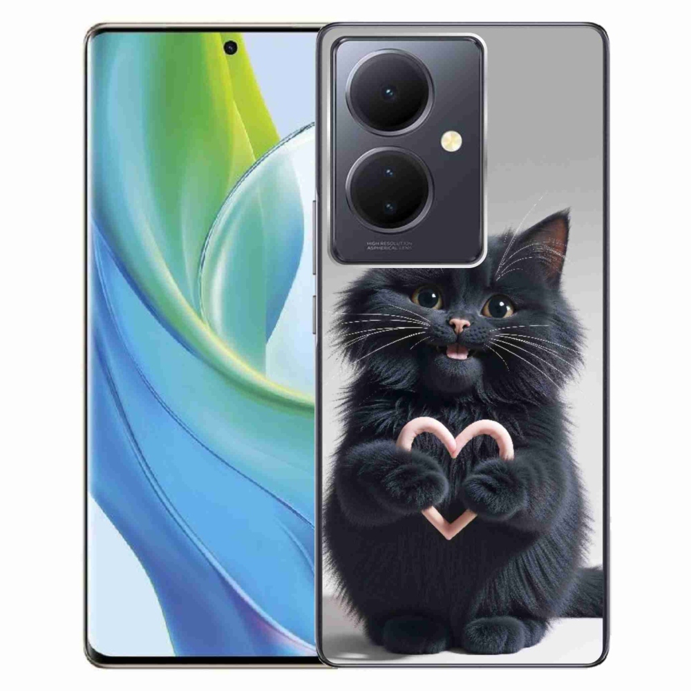 Gélový kryt mmCase na Vivo V29 Lite 5G - mačacia láska 3