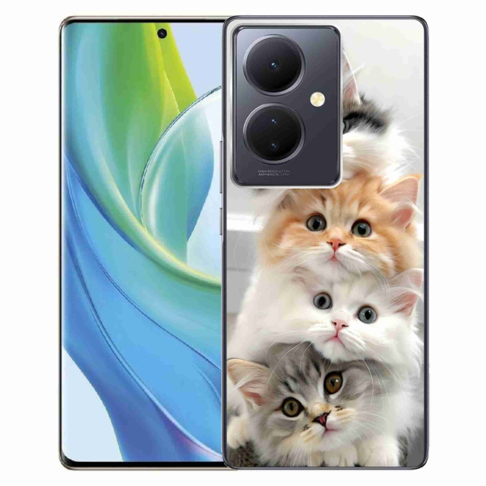 Gélový kryt mmCase na Vivo V29 Lite 5G - mačacia partia