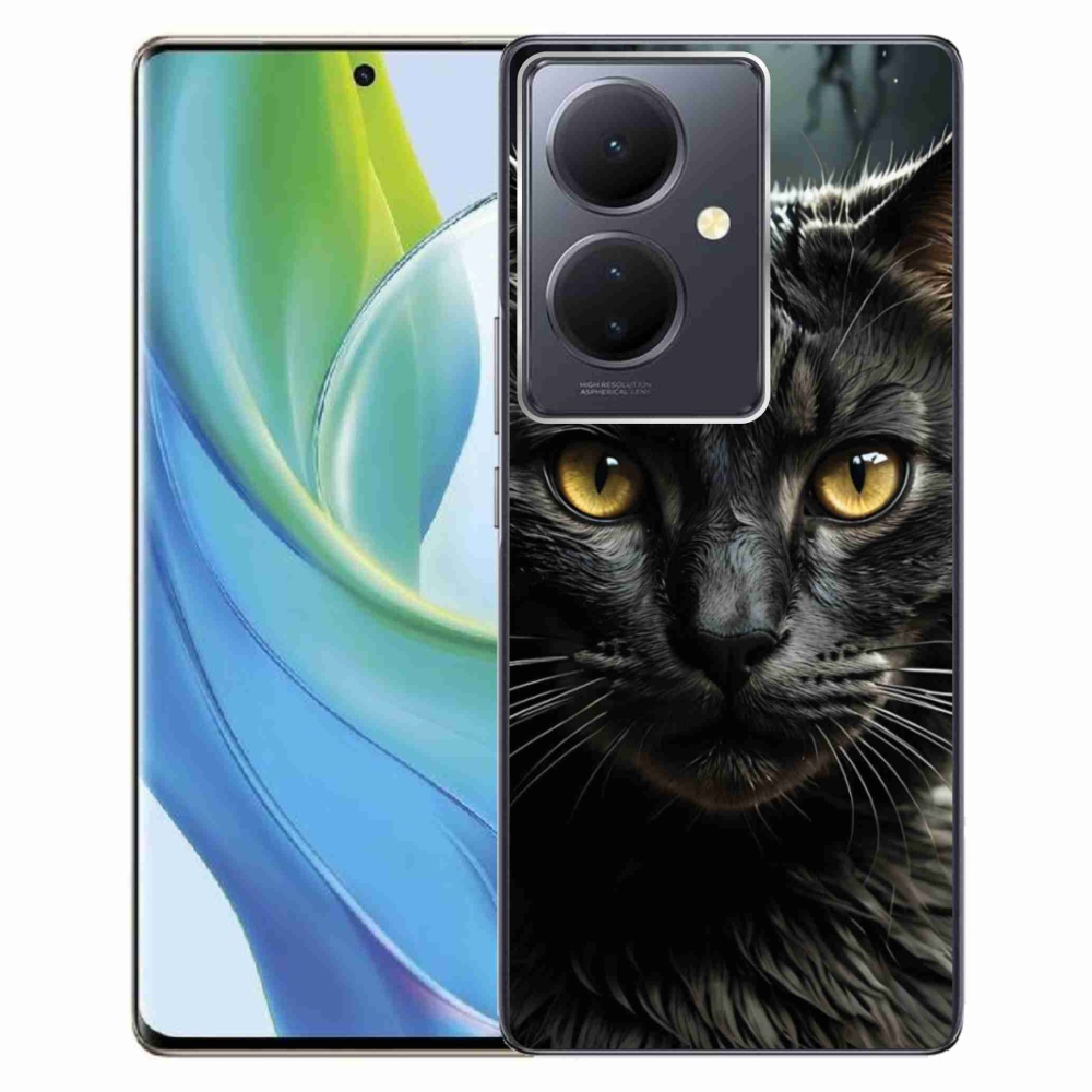 Gélový kryt mmCase na Vivo V29 Lite 5G - mačacie pohľad 3