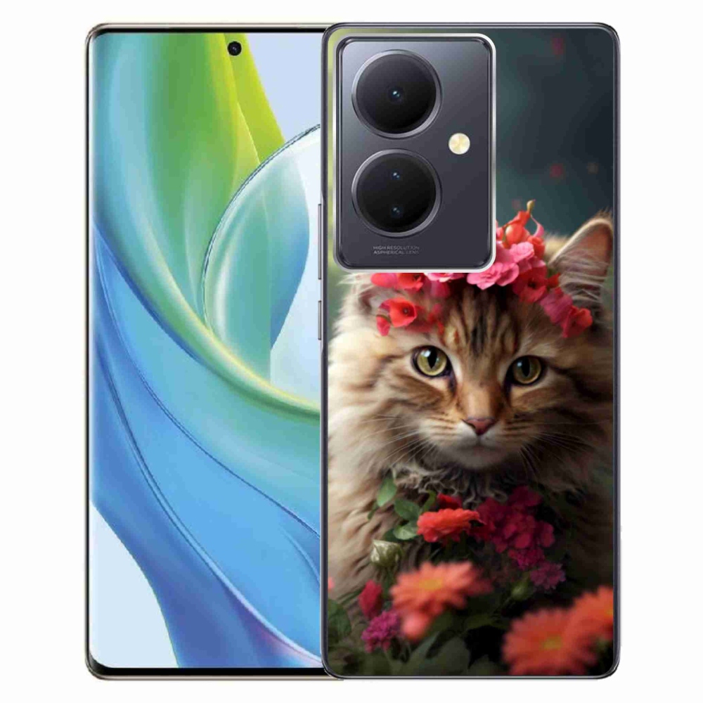 Gélový kryt mmCase na Vivo V29 Lite 5G - mačacia princezná