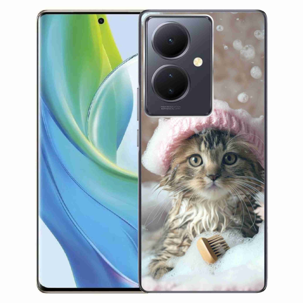 Gélový kryt mmCase na Vivo V29 Lite 5G - mačiatko a kúpeľ
