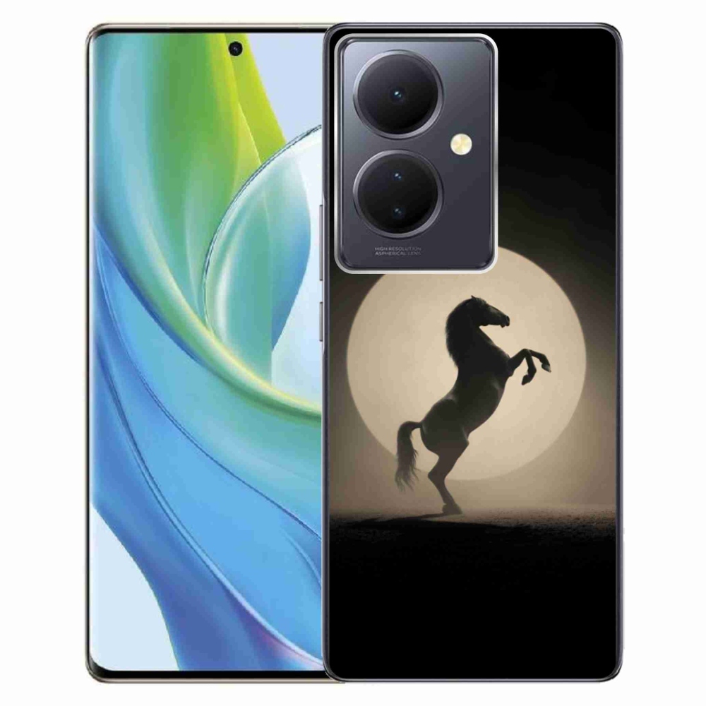 Gélový kryt mmCase na Vivo V29 Lite 5G - kôň v siluete
