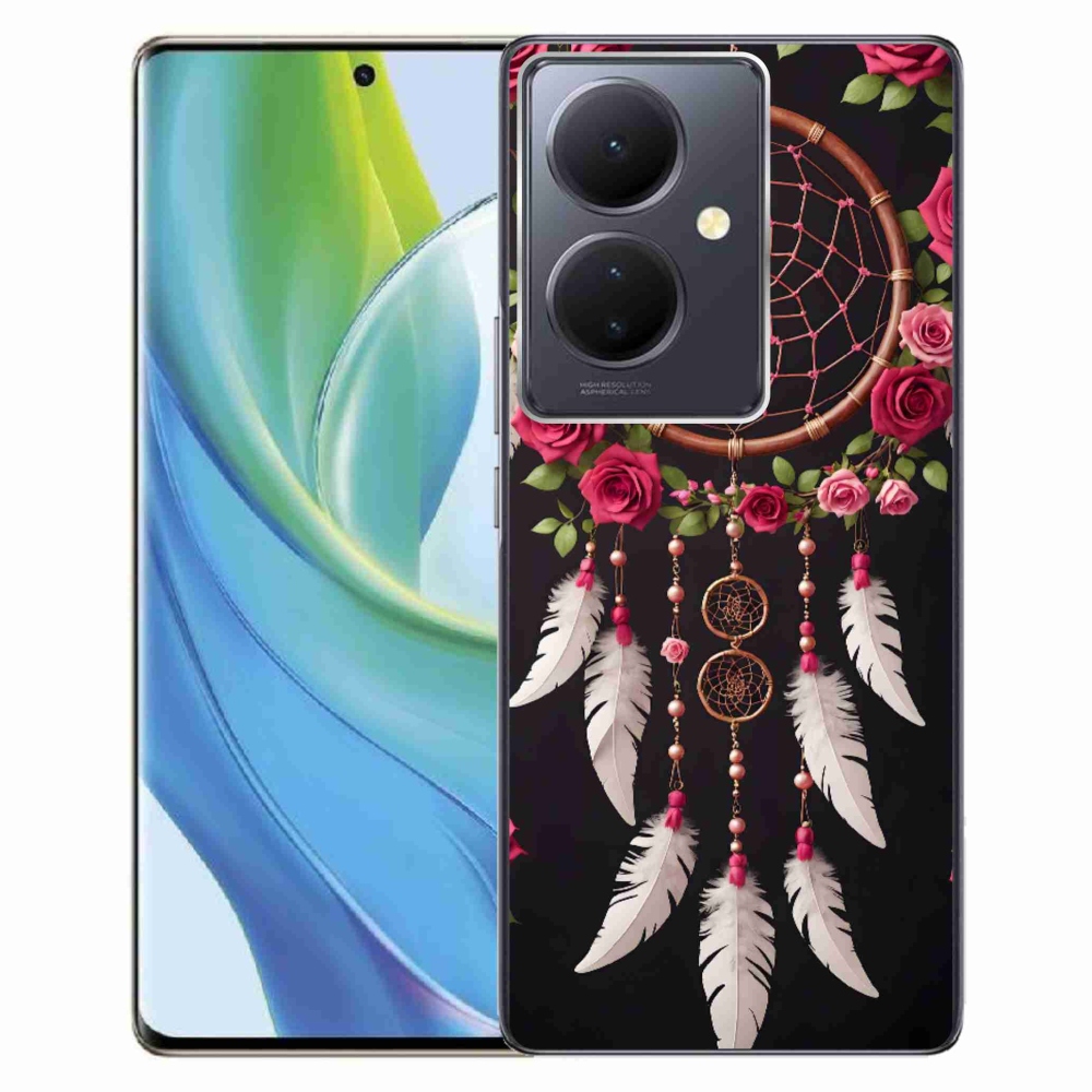 Gélový kryt mmCase na Vivo V29 Lite 5G - lapač snov s ružami