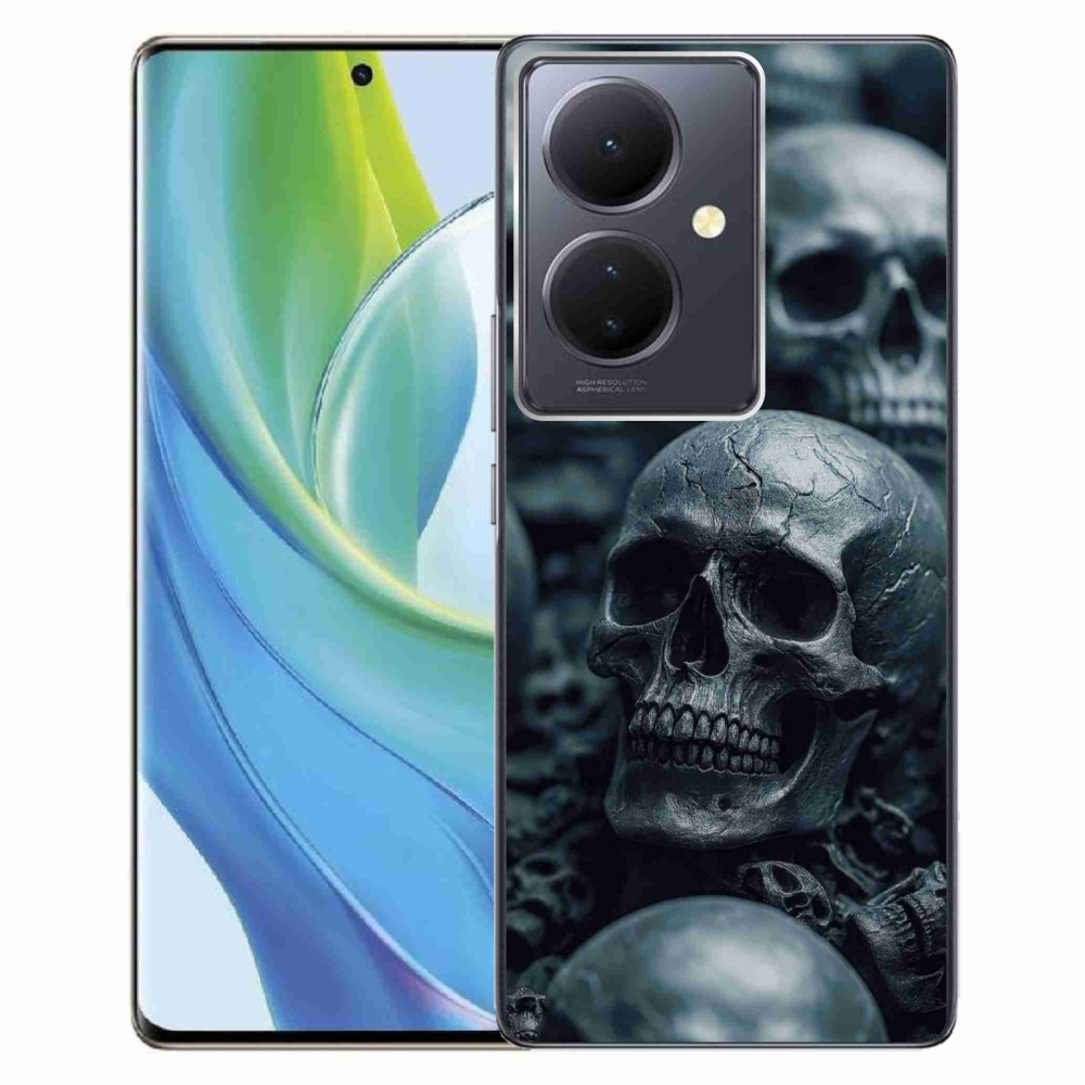 Gélový kryt mmCase na Vivo V29 Lite 5G - lebka 2