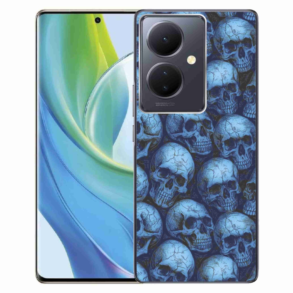 Gélový kryt mmCase na Vivo V29 Lite 5G - lebky