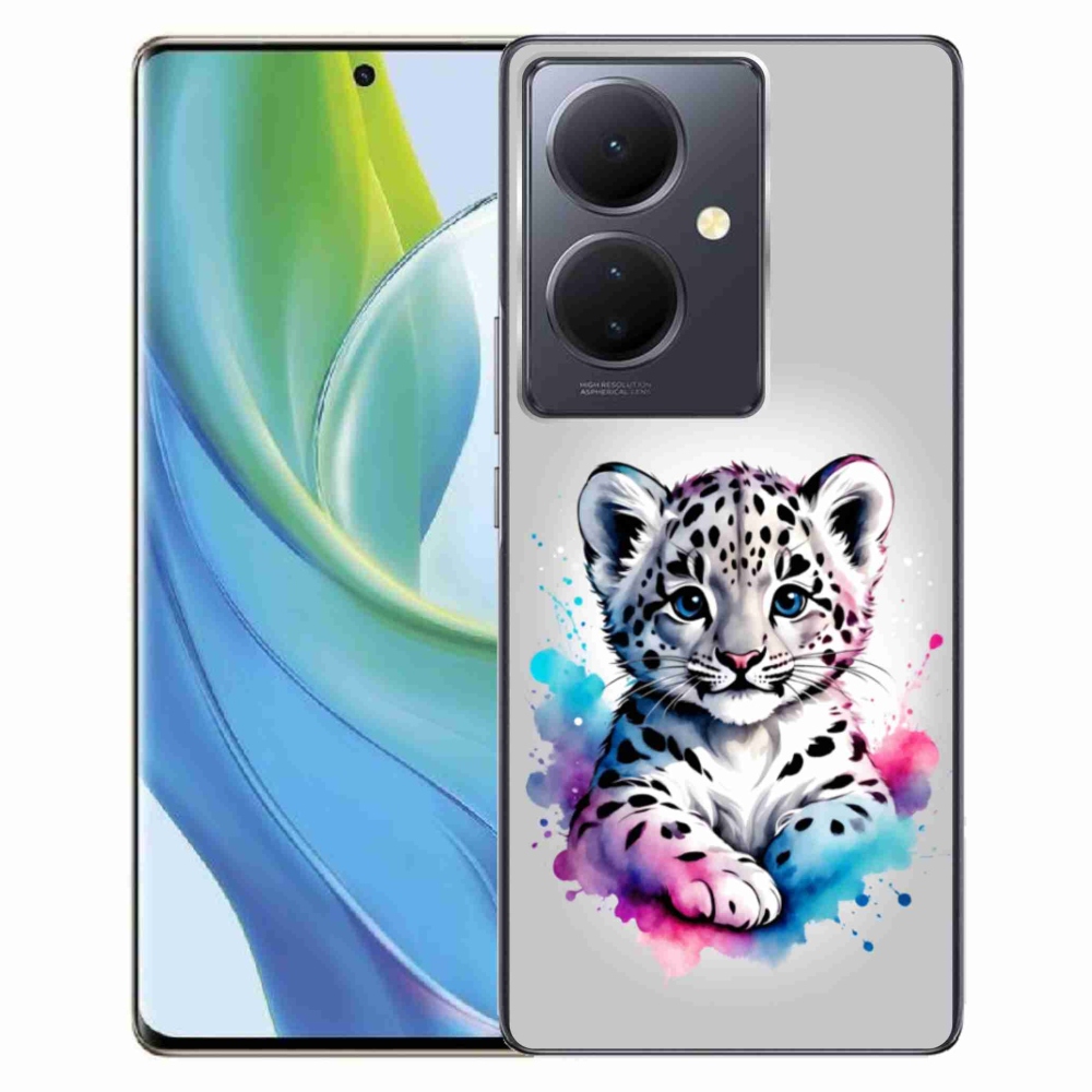 Gélový kryt mmCase na Vivo V29 Lite 5G - leopardej mláďa