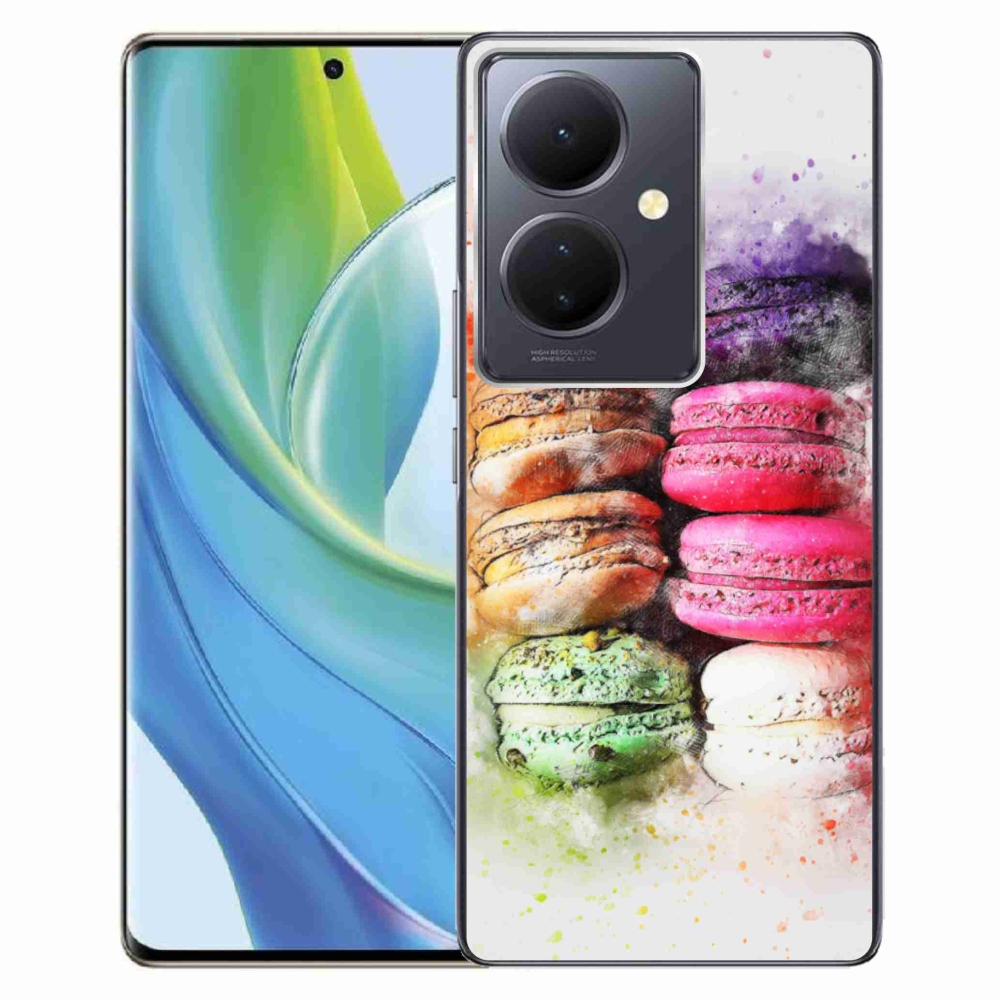 Gélový kryt mmCase na Vivo V29 Lite 5G - makrónky