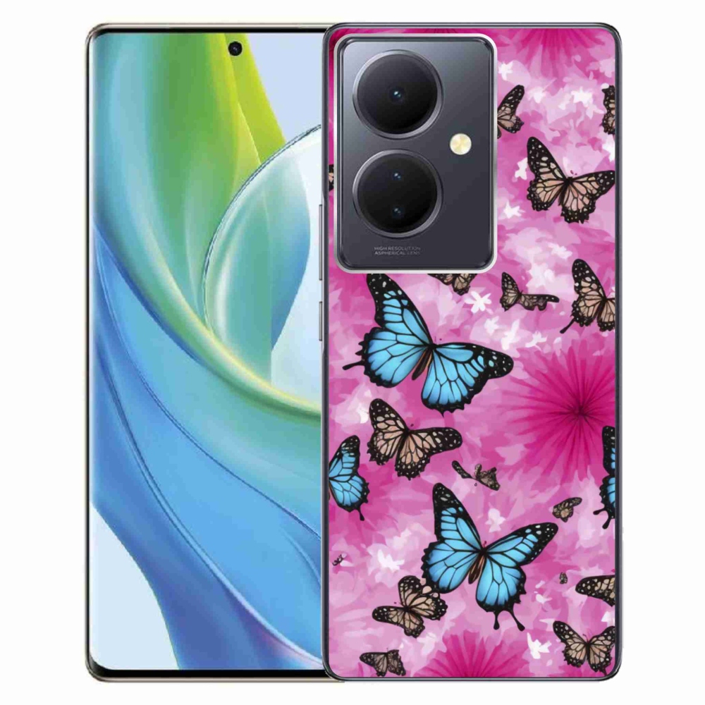 Gélový kryt mmCase na Vivo V29 Lite 5G - motýlia záhrada