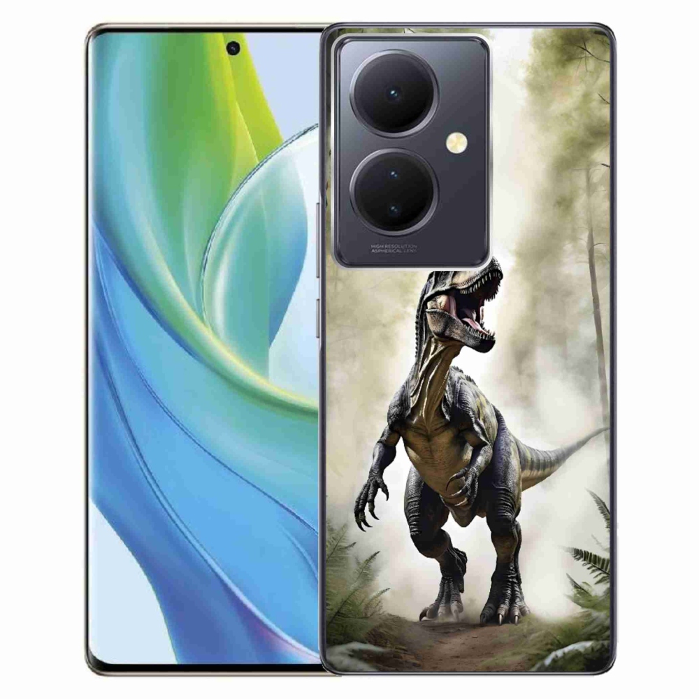 Gélový kryt mmCase na Vivo V29 Lite 5G - naštvaný T-Rex